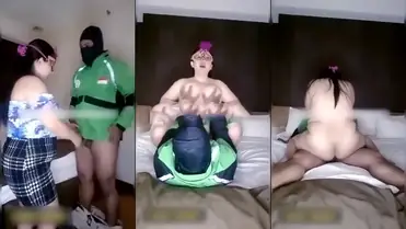 Bokep Indo Tante BBW Prank Ojol Keluar Lendir